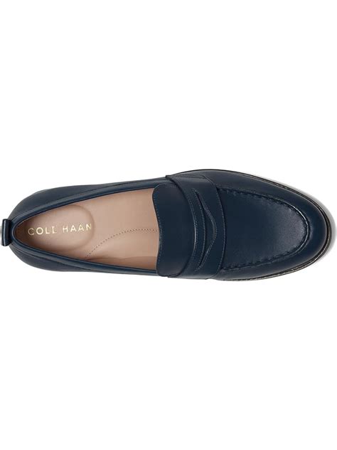 Womens navy blue loafers + FREE SHIPPING 